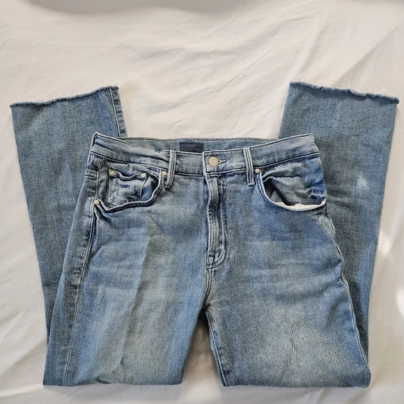 MOTHER The Insider Ankle Fray Herbal Remedy Jeans - Picture 3 of 8